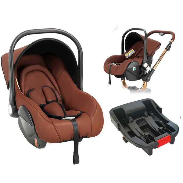 Infant Car Seat with Base – Portable Baby Carrier with 5-Point Safety Harness
